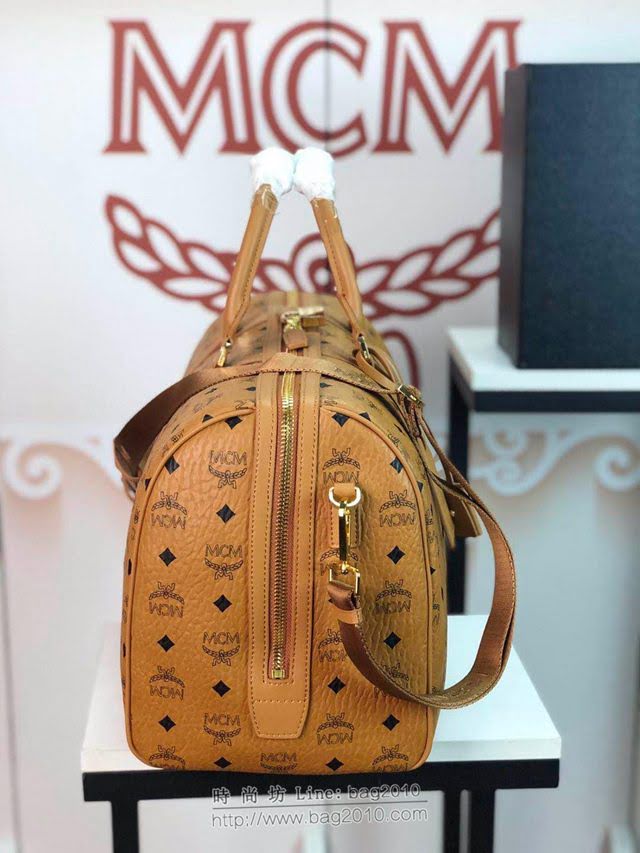 MCM旅行包 原單 6022 MCMTraveler Visetos 週末旅行包 Visetos印花塗層帆布 經典款MCM旅行袋  mdmc1408